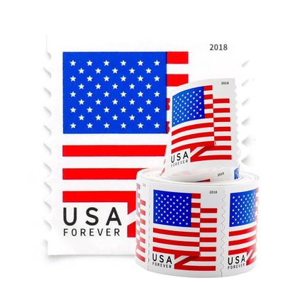 (2018) USPS Forever American Flag Stamps Rolls