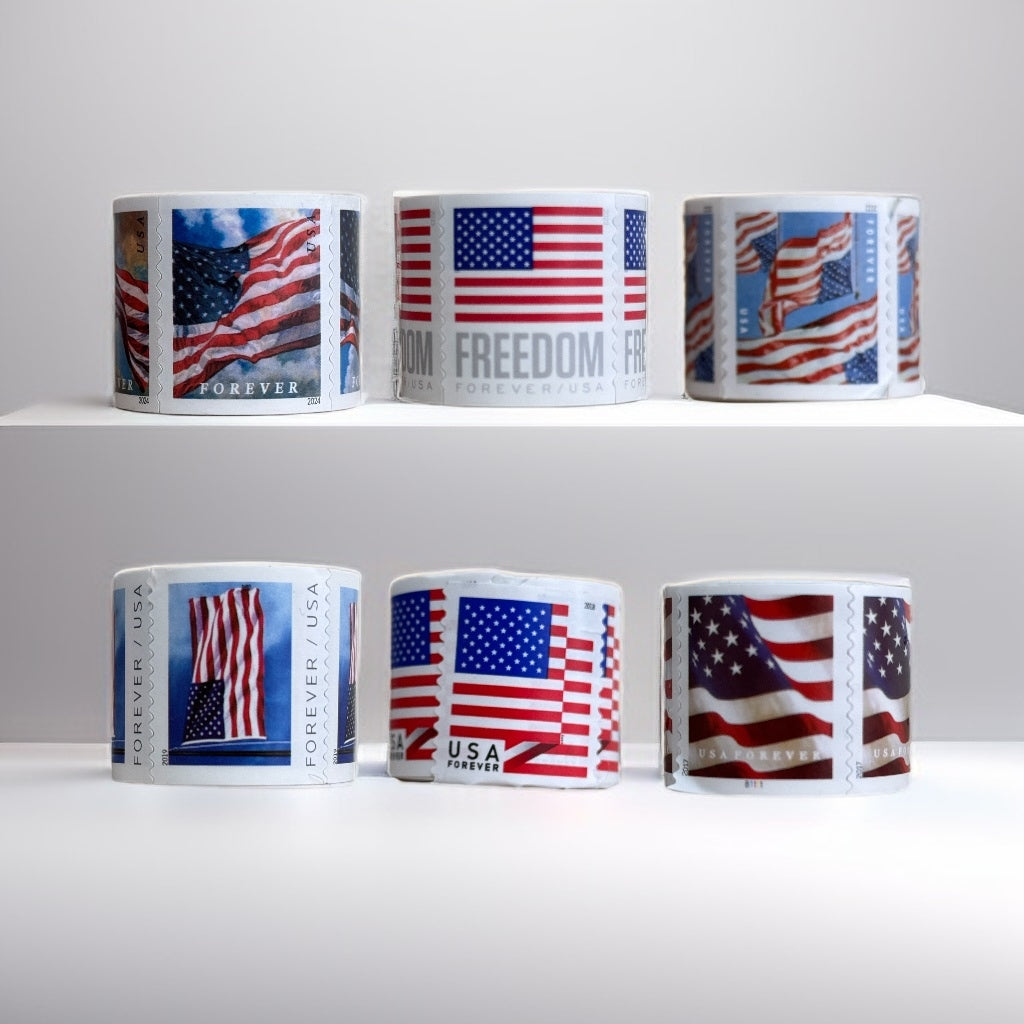 🇺🇸✨ Limited Stock! Flag Stamps + Envelopes Set ✉️ Perfect for Small Biz & Weddings → Shop Now