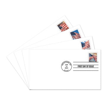 Limited Stock! USA Flag Stamps - Perfect for Small Business & Weddings1 Roll=100 stamps