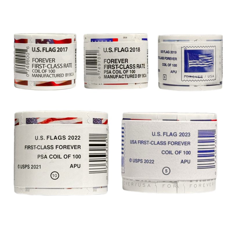 Limited Stock! USA Flag Stamps - Perfect for Small Business & Weddings1 Roll=100 stamps